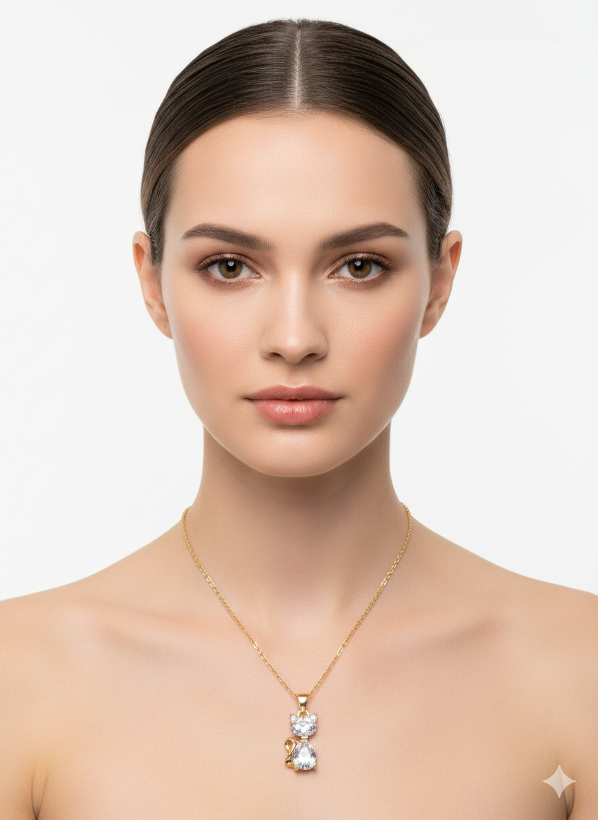 1771526825806 Elegant Dual Diamond Pendant Necklace - Image 1