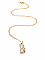 Elegant Swan Crystal Pendant Necklace