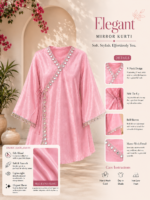 Elegant Silk Blend Mirror Kurti for Women