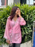 Elegant Silk Blend Mirror Kurti for Women - Image 3