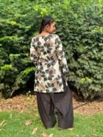Women Floral Printed Kurti with Farshi Salwar Set - Image 2