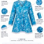 Sky Bloom Printed Cotton Peplum Top for Women